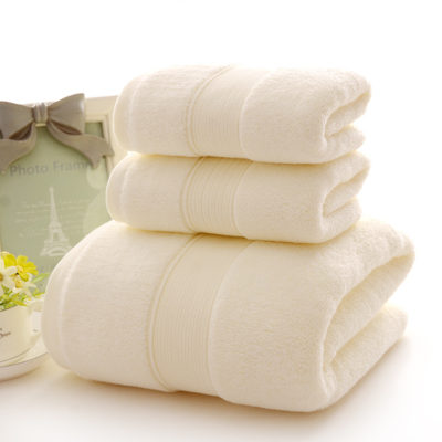 High cost performance 100% cotton soft bath towel set