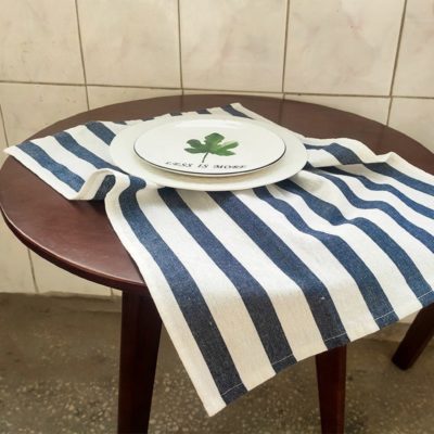 Simple style cotton high-quality tea towel Classic striped plaid table tea towel