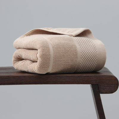 Plain cotton bath towel wholesale soft absorbent thick bath towel custom embroidered logo