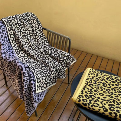 32 combed cotton towel set retro leopard cotton towel bath towel