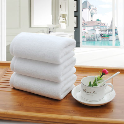 Bath towel pure cotton thickened absorbent hotel beauty salon household white swimming cotton large towel custom logo