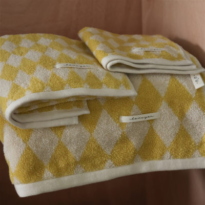 New Vintage Vintage diamond square towel combed cotton adult towel yarn dyed jacquard craft bath towel