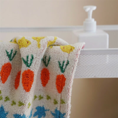 21S long staple cotton twistless yarn towels absorbent children towel sets