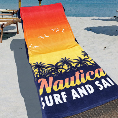 Reactive printing absorbent swimming travel large bath cotton beach towel