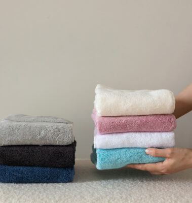 Top quality macaron color combed 100% cotton bath towel set for Boutique